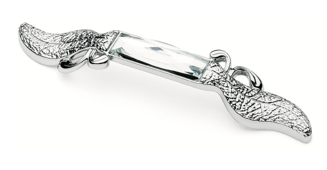 Мебельная ручка-скоба с камнем TL 15.10086-TL 15.10090